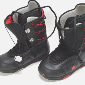 BURTON MOTO WOMENS WOMEN'S US sz6 SNOWBOARD BOOTS BLACK RED RS 41052